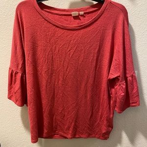 Pink flowy relaxed sweater